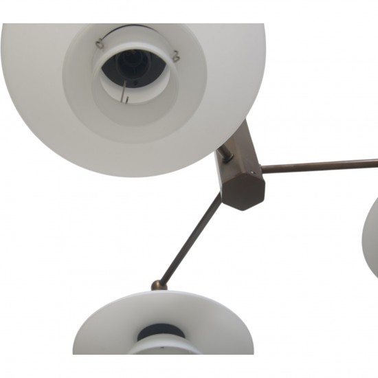 Poul Henningsen stammekrone lampe i bruneret messing 1997