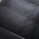 Poul Kjærholm PK31 2.personers sofa i sort aura læder 1988