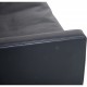 Poul Kjærholm PK31 2.personers sofa i sort aura læder 1988