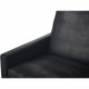 Poul Kjærholm PK31 2.personers sofa i sort aura læder 1988
