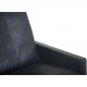 Poul Kjærholm PK31 2.personers sofa i sort aura læder 1988