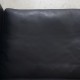 Poul Kjærholm PK31 2.personers sofa i sort aura læder 1988