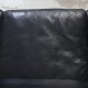 Børge Mogensen 2209 3.personers sofa i sort læder 1980'erne