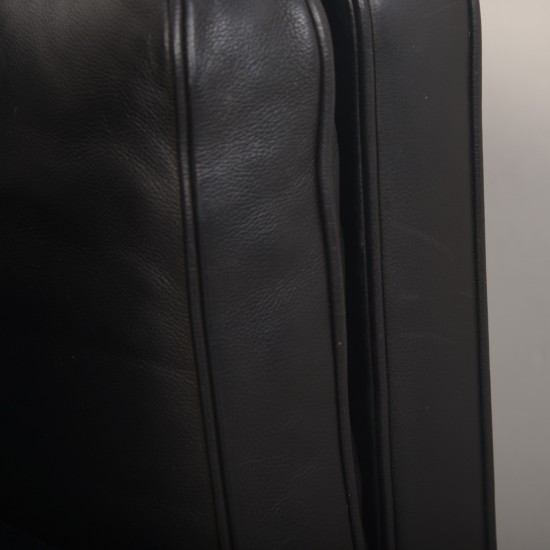 Børge Mogensen 2213 3.personers sofa i sort læder 2001