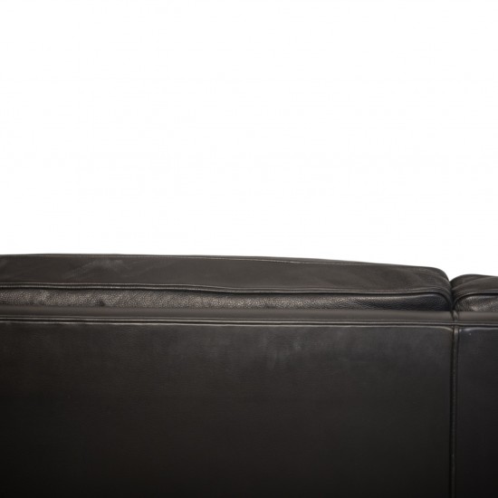 Børge Mogensen 2213 3.personers sofa i sort læder 2001
