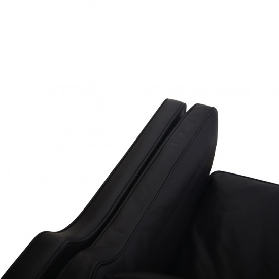 Børge Mogensen 2213 3.personers sofa i sort læder 2001