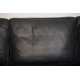 Børge Mogensen 2213 3.personers sofa i sort læder 2001
