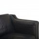 Børge Mogensen 2213 3.personers sofa i sort læder 2001