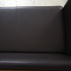 Erik Jørgensen 3 personers tremmesofa i mørkebrunt læder 2012