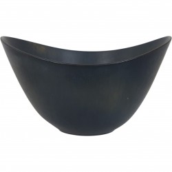 Gunnar Nylund mørk vase h:16 Cm 1950s