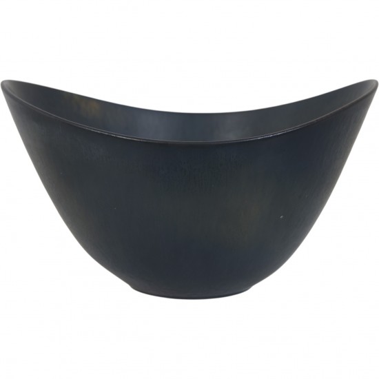 Gunnar Nylund mørk vase h:16 Cm 1950s