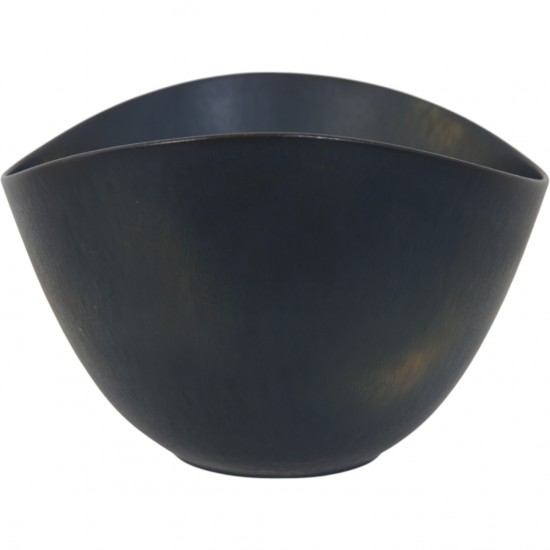 Gunnar Nylund mørk vase h:16 Cm 1950s