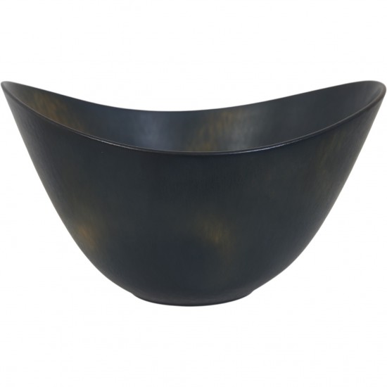 Gunnar Nylund mørk vase h:16 Cm 1950s