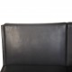 Hans Wegner AP35 2.personers sofa i sort læder 1970'erne