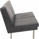 Hans Wegner AP35 2.personers sofa i sort læder 1970'erne