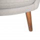 Hans Wegner Bamse stol i gråt Hallingdal stof 1960'erne