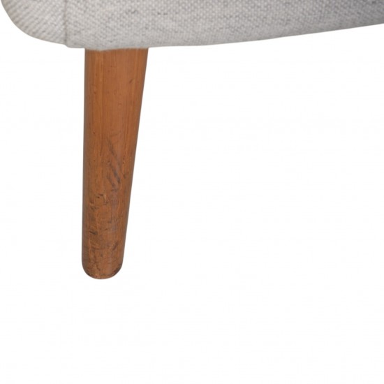 Hans Wegner Bamse stol i gråt Hallingdal stof 1960'erne
