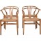 Sæt af 4 Hans Wegner CH24 Y-stole i eg 1960'erne