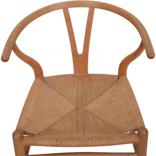Sæt af 4 Hans Wegner CH24 Y-stole i eg 1960'erne