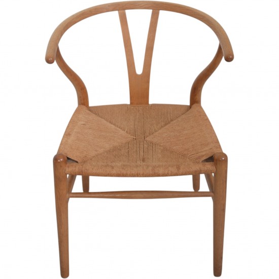 Sæt af 4 Hans Wegner CH24 Y-stole i eg 1960'erne