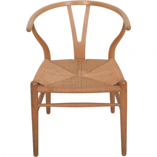 Sæt af 4 Hans Wegner CH24 Y-stole i eg 1960'erne