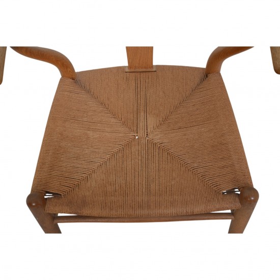 Sæt af 4 Hans Wegner CH24 Y-stole i eg 1960'erne