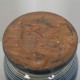 Herman Kæhler blå keramisk vase H: 28 Cm 1940'erne