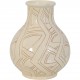Herman Kæhler hvid keramisk vase H:17 Cm 1940'erne