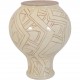 Herman Kæhler hvid keramisk vase H:17 Cm 1940'erne