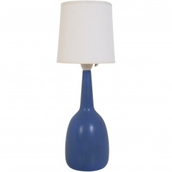 Palshus blå Keramisk lampe H:44 Cm 1960s