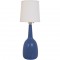 Palshus blå Keramisk lampe H:44 Cm 1960s