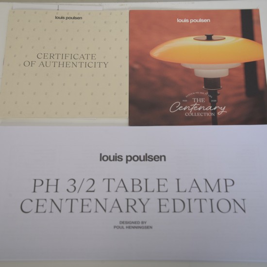 Poul Henningsen PH3/2 Centennial bordlampe (Ny)
