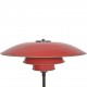 Poul Henningsen rød PH 4/3 gulvlampe 1930'erne