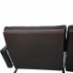 Poul Kjærholm PK31 2.personers sofa i sort elegance læder 2006