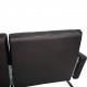 Poul Kjærholm PK31 2.personers sofa i sort elegance læder 2006
