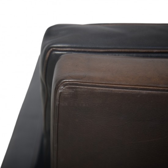 Poul Kjærholm PK31 2.personers sofa i sort elegance læder 2006