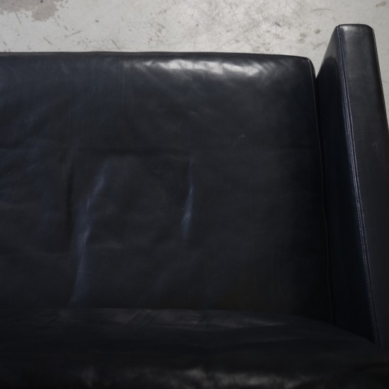 Poul Kjærholm PK31 2.personers sofa i sort elegance læder 2006