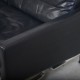 Poul Kjærholm PK31 2.personers sofa i sort elegance læder 2006