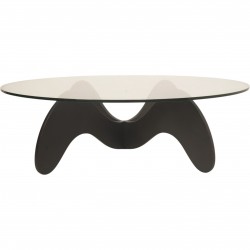 Cirkulært glas sofabord Ø:126 Cm 2015