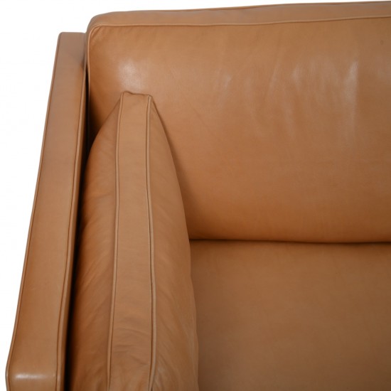 Børge Mogensen 2443 3.personers sofa i cognac anilin læder 1990'erne