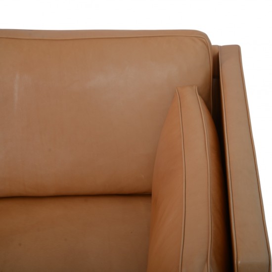 Børge Mogensen 2443 3.personers sofa i cognac anilin læder 1990'erne