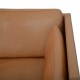 Børge Mogensen 2443 3.personers sofa i cognac anilin læder 1990'erne