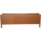 Børge Mogensen 2443 3.personers sofa i cognac anilin læder 1990'erne