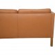 Børge Mogensen 2443 3.personers sofa i cognac anilin læder 1990'erne