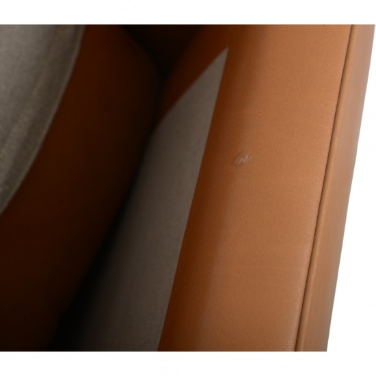 Børge Mogensen 2443 3.personers sofa i cognac anilin læder 1990'erne