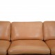 Børge Mogensen 2443 3.personers sofa i cognac anilin læder 1990'erne