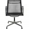 Charles Eames EA108 alu stol i sort mesh 2006