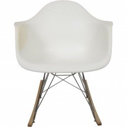 Charles Eames hvid DAW gyngestol 2009