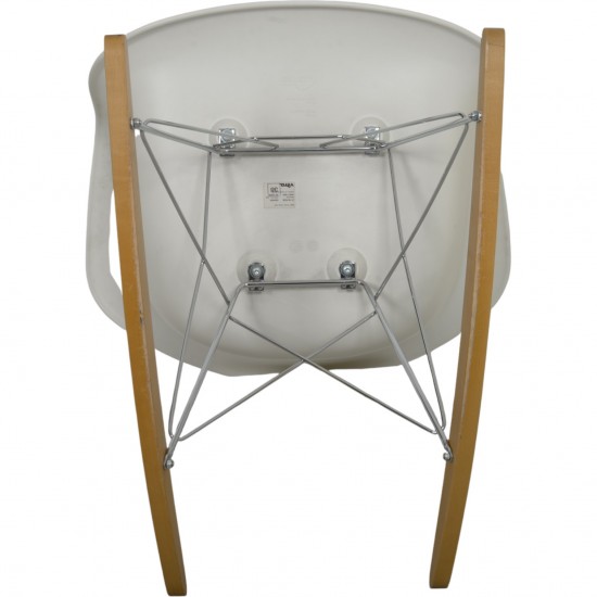 Charles Eames hvid DAW gyngestol 2009