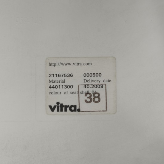 Charles Eames hvid DAW gyngestol 2009